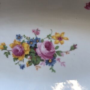 Vintage floral condiment/side dish